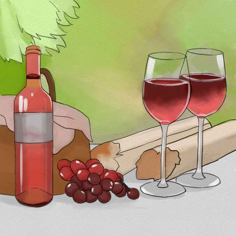 俄式大餐离不开葡萄酒